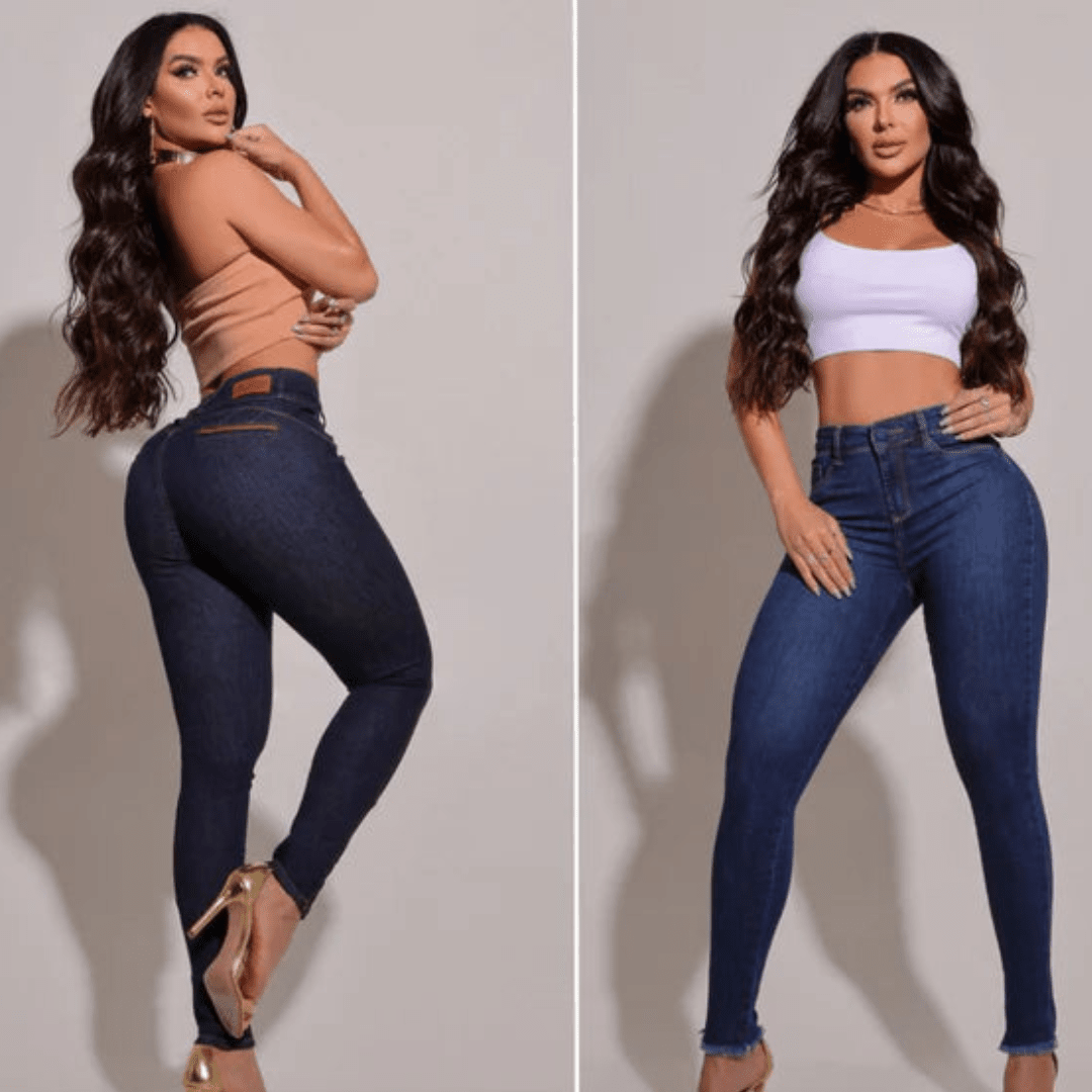 Kit 2 Calças Lipo Jeans - A Escolha das Celebridades